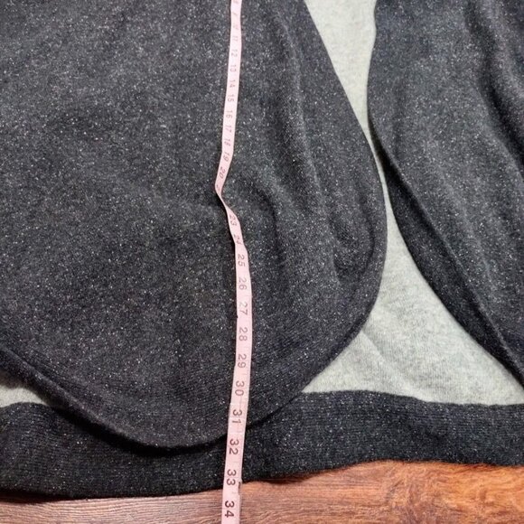 Bloomingdales Italian Wool Blend Poncho In Gray Black With Angora Silk - Picture 7 of 9